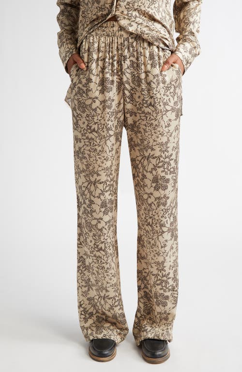 Golden Goose Golden Goose Floral Print Silk Blend Pajama Pants