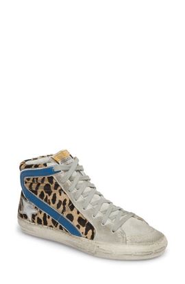 Golden Goose Golden Goose Genuine Calf Hair High Top Sneaker