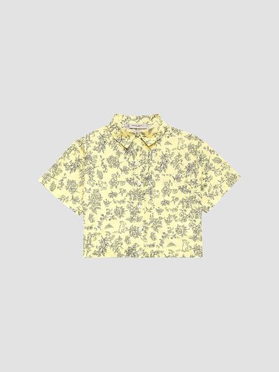 Golden Goose Golden Goose Girl's Little Girl's & Girl's Journey Floral Cropped Cotton Shirt