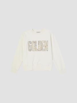 Golden Goose Golden Goose Girl's Little Girl's & Girl's Journey "Golden" Embroidered Sweatshirt