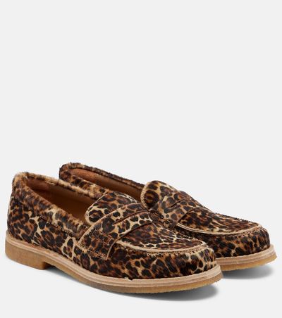 Golden Goose Golden Goose Jerry leopard-print calf hair penny loafers