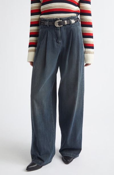Golden Goose Golden Goose Journey Pleated Wide Leg Jeans