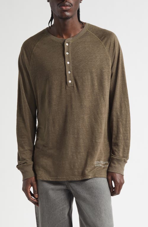Golden Goose Golden Goose Journey Serafino Long Sleeve Linen Henely