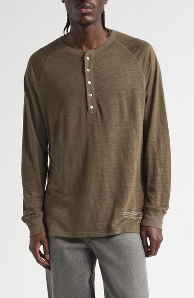 Golden Goose Golden Goose Journey Serafino Long Sleeve Linen Henely
