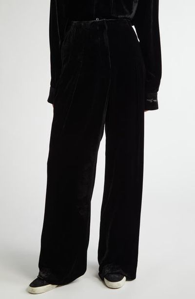 Golden Goose Golden Goose Journey Velvet Wide Leg Pants