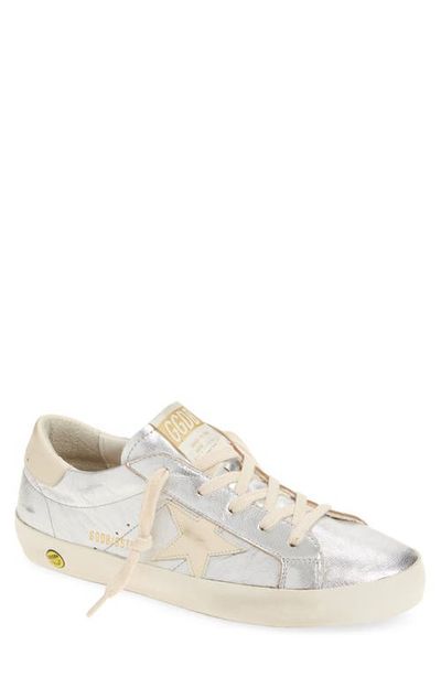 Golden Goose Golden Goose Kids' Super-Star Laminated Low Top Sneaker