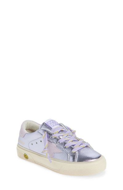 Golden Goose Golden Goose May School Metallic Leather Sneaker