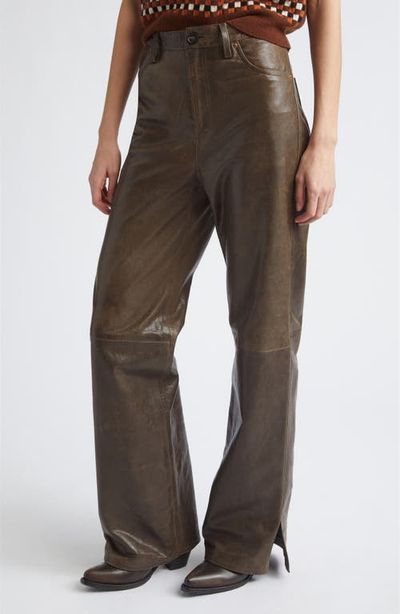 Golden Goose Golden Goose Melany Straight Leg Leather Pants
