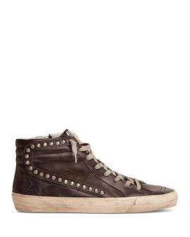 Golden Goose Golden Goose Men's Slide High Top Sneakers with Studs