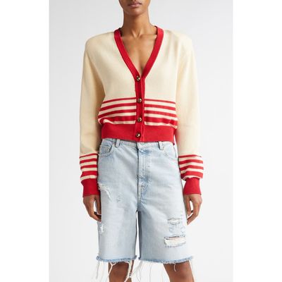 Golden Goose Golden Goose Nico Stripe Crop Cardigan
