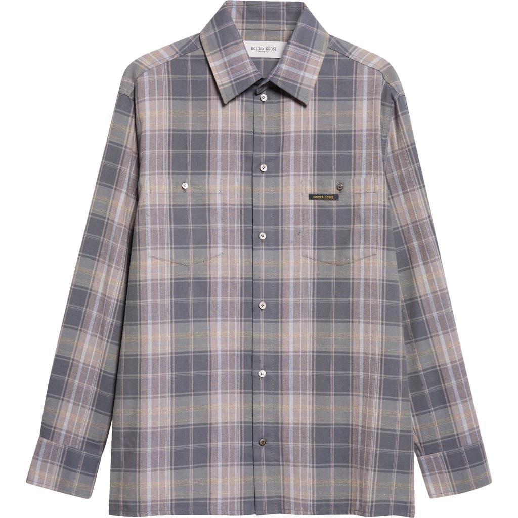Golden Goose Golden Goose Persis Plaid Cotton Overshirt