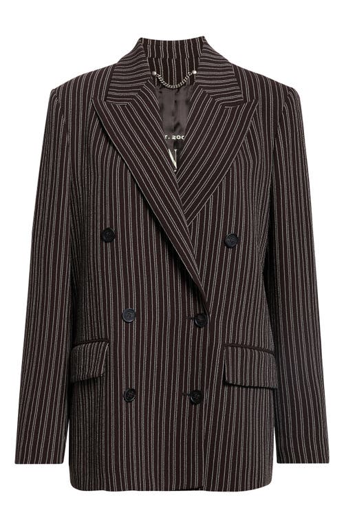 Golden Goose Golden Goose Pinstripe Double Breasted Wool Boyfriend Jacket