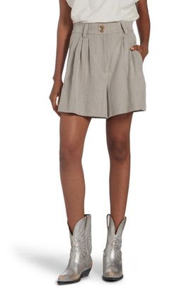 Golden Goose Golden Goose Pleated Cotton Herringbone Shorts