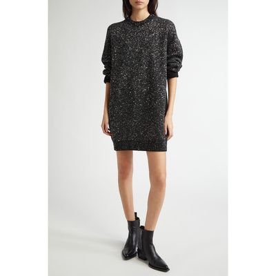 Golden Goose Golden Goose Sequin Wool Blend Oversize Sweater Dress