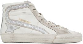 Golden Goose Golden Goose SSENSE Exclusive White Slide Sneakers