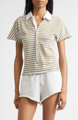 Golden Goose Golden Goose Stripe Slim Fit Cotton Polo
