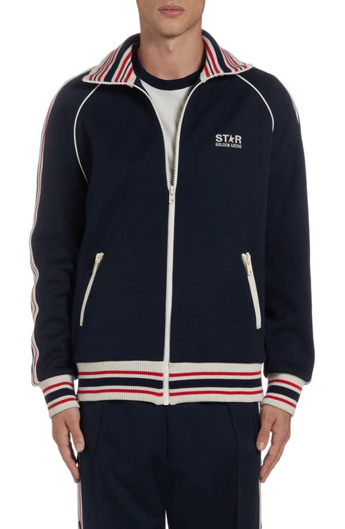 Golden Goose Golden Goose Stripe Trim Raglan Sleeve Track Jacket