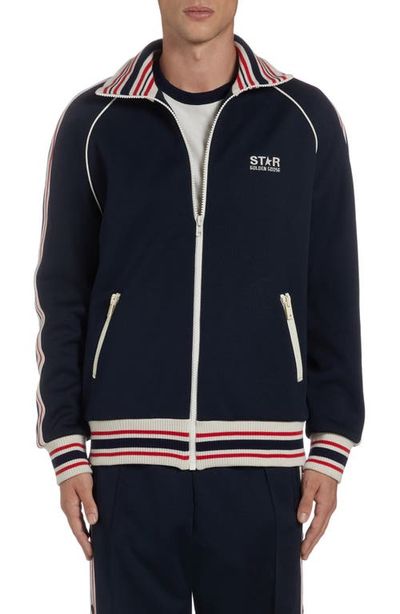 Golden Goose Golden Goose Stripe Trim Raglan Sleeve Track Jacket
