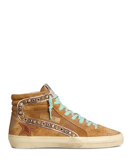 Golden Goose Golden Goose Women's Slide Classic Suede Embellished Sneakers