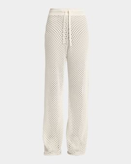 Golden Goose Journey Open-Knit Drawstring Pants