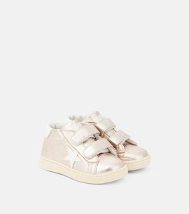 Golden Goose Kids Golden Goose Kids Baby June metallic leather sneakers