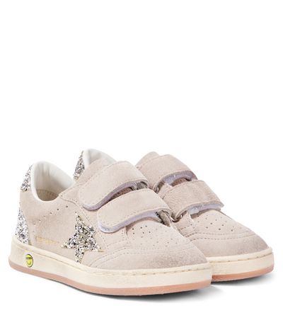 Golden Goose Kids Golden Goose Kids Ball Star glitter suede sneakers