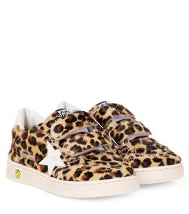 Golden Goose Kids Golden Goose Kids Ball Star leopard-print calf hair sneakers