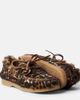 Golden Goose Kids Golden Goose Kids Cruise leopard-print calf hair boat shoes - 5