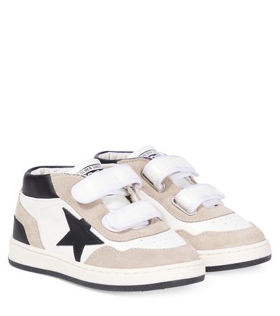 Golden Goose Kids Golden Goose Kids June suede and leather high-top sneakers