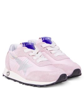 Golden Goose Kids Golden Goose Kids Marathon suede-trimmed sneakers