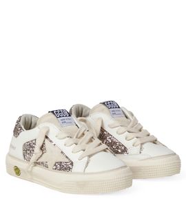 Golden Goose Kids Golden Goose Kids May glitter leather sneakers