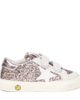 Golden Goose Kids Golden Goose Kids May School glitter and suede sneakers - 4