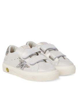 Golden Goose Kids Golden Goose Kids May School glitter leather sneakers