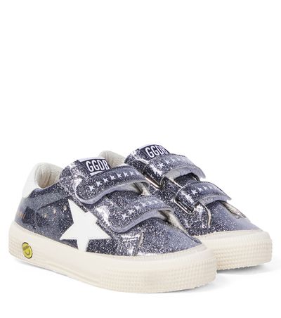 Golden Goose Kids Golden Goose Kids May School glitter sneakers
