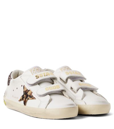 Golden Goose Kids Golden Goose Kids Old School glitter leather sneakers