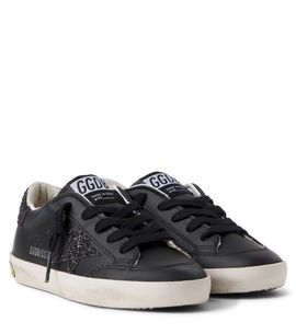 Golden Goose Kids Golden Goose Kids Super Star glitter leather sneakers