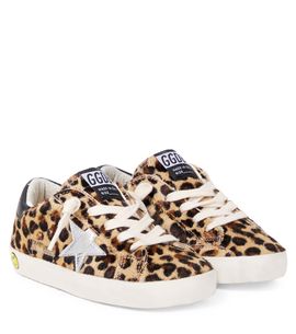 Golden Goose Kids Golden Goose Kids Super Star leopard-print calf hair sneakers