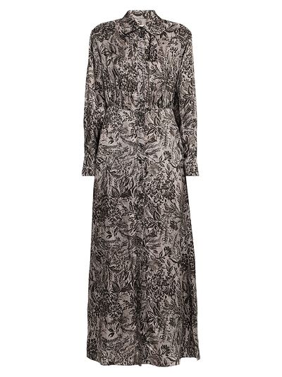 Golden Goose Women's Golden Floral A-Line Shirtdress