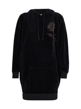 Golden Goose Women's Journey Velvet Hoodie Minidress