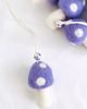 Golden Hour Designs Golden Hour Designs Purple Felt Mushroom Ornaments Set - 1