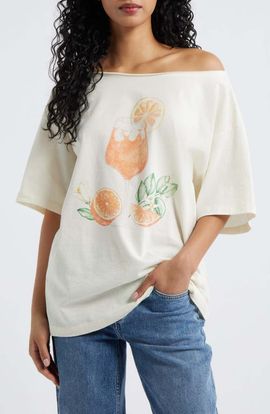 GOLDEN HOUR GOLDEN HOUR Aperol Spritz Graphic Cotton T-Shirt