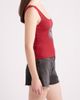 GOLDEN HOUR GOLDEN HOUR Delicate Heart Lace Trim Graphic Tank Top - 3