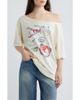 GOLDEN HOUR GOLDEN HOUR Stay Salty Graphic Off the Shoulder T-Shirt - 1