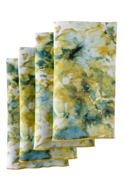 Goldie Home Goldie Home Green Marble Napkin Set of 4