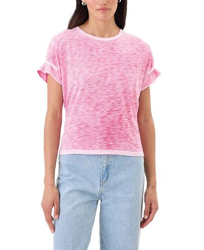 Goldie Lewinter Goldie Lewinter Coastal Sunwash Puff & Ruffle Sleeve Top