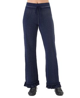 Goldie Lewinter Goldie Lewinter Denim Wash Ruffle Pant