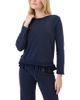 Goldie Lewinter Goldie Lewinter Denim Wash Ruffle Sweatshirt - 1