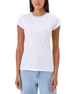 Goldie Lewinter Goldie Lewinter Double Shimmer Tipped Ringer Tee