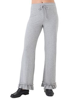 Goldie Lewinter Goldie Lewinter Heathered Ruffle Sweatpant