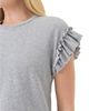 Goldie Lewinter Goldie Lewinter Heathered Ruffle Top - 4